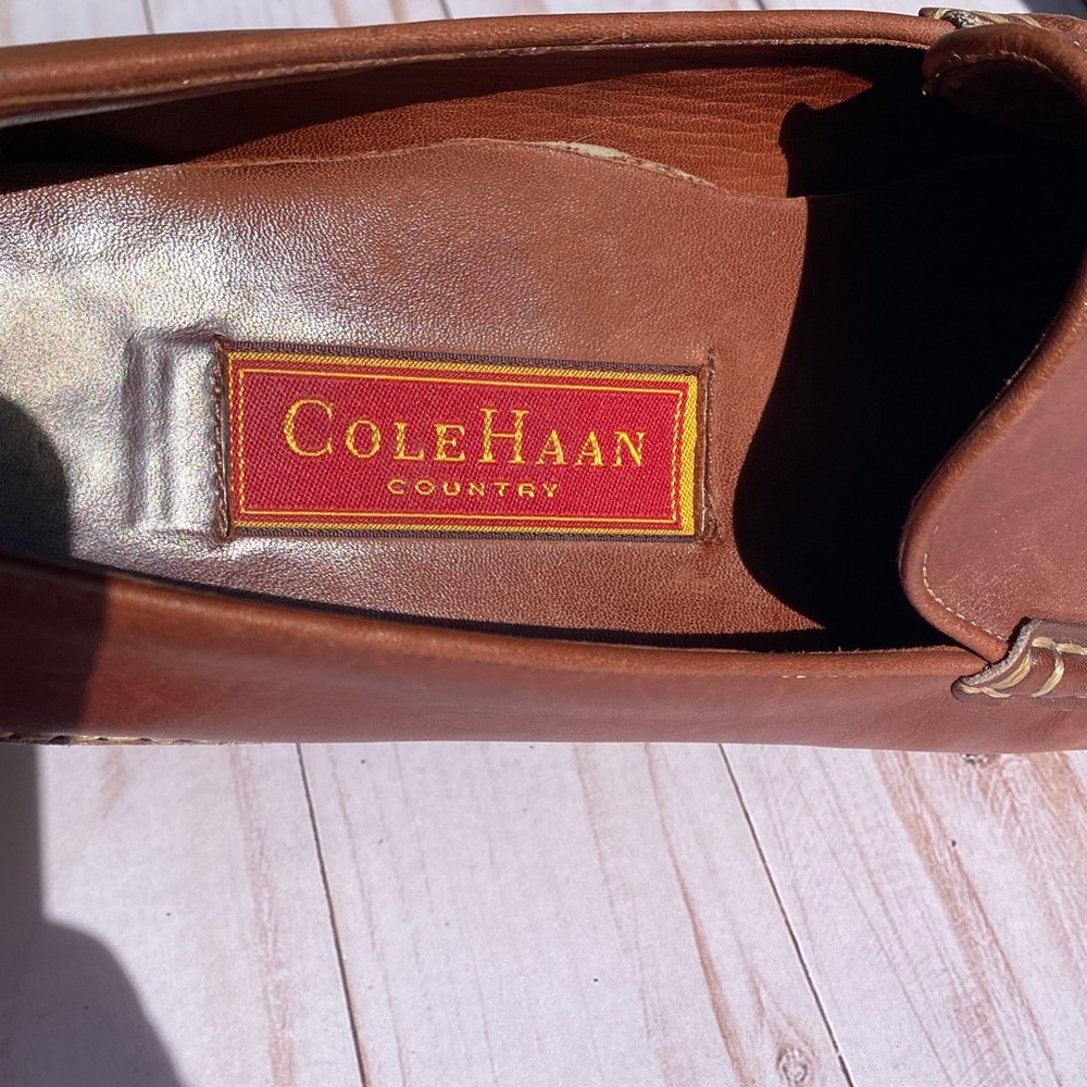 Cole Haan Country Vintage 90s Leather Loafers - Picture 2 of 7